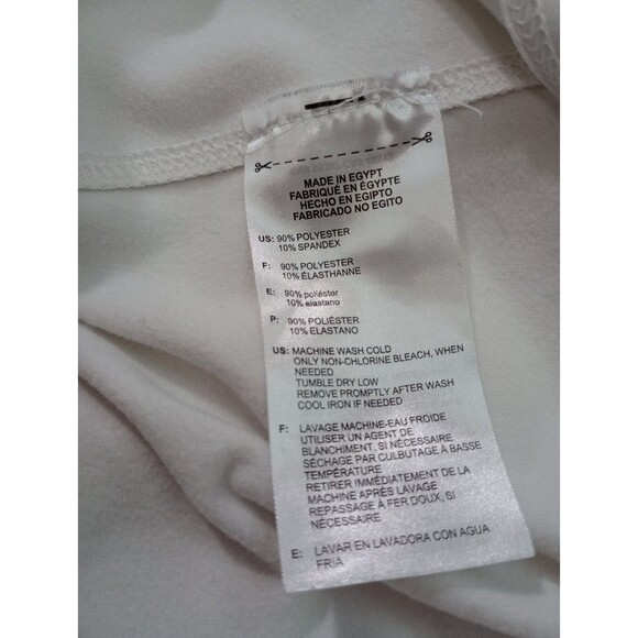 Adidas GOLF Fleece Men's L White  1/2-Zip Pullover - Picture 10 of 11